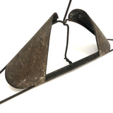 Sculptural and Free Standing Old Gold Medal Metal Hanger