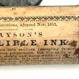 Scarce 1850s Payson's Indelible Ink Tin (A Valentine of Sorts)