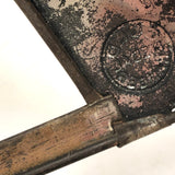 Sculptural and Free Standing Old Gold Medal Metal Hanger