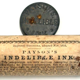 Scarce 1850s Payson's Indelible Ink Tin (A Valentine of Sorts)