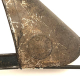 Sculptural and Free Standing Old Gold Medal Metal Hanger