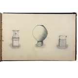 19th Century Presumed Grand Tour Sketchbook with Charming Drawings of Tombs and Ruins and More