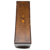 Nani Pocolo's Amazing 1897 Intarsia Marquetry Box with Costumed Beauty Dangling Cherries at Center
