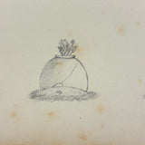 19th Century Presumed Grand Tour Sketchbook with Charming Drawings of Tombs and Ruins and More