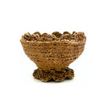 Sweetest Ever, Very Folky Small Sailor Made Macrame Basket with Scalloped Lip