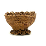 Sweetest Ever, Very Folky Small Sailor Made Macrame Basket with Scalloped Lip