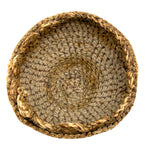 Sweetest Ever, Very Folky Small Sailor Made Macrame Basket with Scalloped Lip