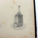 19th Century Presumed Grand Tour Sketchbook with Charming Drawings of Tombs and Ruins and More