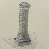 19th Century Presumed Grand Tour Sketchbook with Charming Drawings of Tombs and Ruins and More