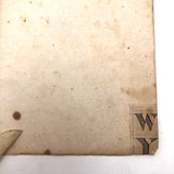 1838 Portsmouth, NY Alphabetical Ledger with Hand-marbled Cover