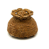 Sweetest Ever, Very Folky Small Sailor Made Macrame Basket with Scalloped Lip