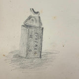 19th Century Presumed Grand Tour Sketchbook with Charming Drawings of Tombs and Ruins and More