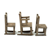 Three Wonky Little Old Chairs