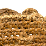 Sweetest Ever, Very Folky Small Sailor Made Macrame Basket with Scalloped Lip