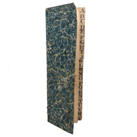 1838 Portsmouth, NY Alphabetical Ledger with Hand-marbled Cover