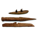 Knife, Dagger, Sub, Sweet Trio of Old Boy Scout Carvings