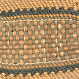 Charming Macah-Nootka Bear Grass Basket with Marching Black Ducks and Plaited Lid