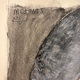 M.C. 5 Cent Jones Watercolor Portrait of His Wife in Red and Blue