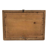 Woman with Rifle and Hunting Dog, 19th C. Folk Art Watercolor in Period Frame