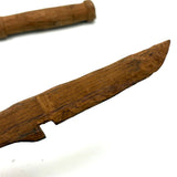 Knife, Dagger, Sub, Sweet Trio of Old Boy Scout Carvings