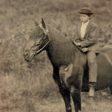 Lone Horseman Under Smoky Sky, Beautiful and Evocative Antique Tintype