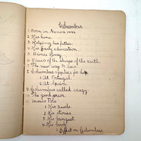 Adeline's 1902 School Notebook with Leaf Drawings, Songs, Poems, and More