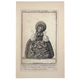 John Quick in Drag as Alderman Smuggler, 1777 Engraving by J. Thornthwaite, London