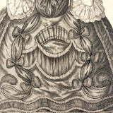 John Quick in Drag as Alderman Smuggler, 1777 Engraving by J. Thornthwaite, London