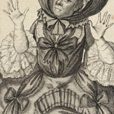 John Quick in Drag as Alderman Smuggler, 1777 Engraving by J. Thornthwaite, London
