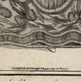 John Quick in Drag as Alderman Smuggler, 1777 Engraving by J. Thornthwaite, London
