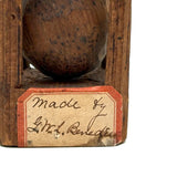 Character-full Antique Double Ball in Cage Whimsy Made by G. W. L. Benedict (?)