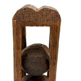 Character-full Antique Double Ball in Cage Whimsy Made by G. W. L. Benedict (?)