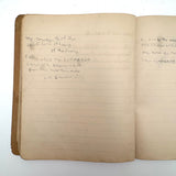 Adeline's 1902 School Notebook with Leaf Drawings, Songs, Poems, and More