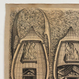 Siege of Antwerp (1584) Fire Boats, Striking Mounted c. 1783 Bookplate Engraving