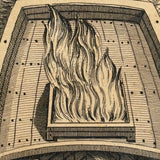 Siege of Antwerp (1584) Fire Boats, Striking Mounted c. 1783 Bookplate Engraving