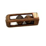 Character-full Antique Double Ball in Cage Whimsy Made by G. W. L. Benedict (?)