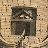 Siege of Antwerp (1584) Fire Boats, Striking Mounted c. 1783 Bookplate Engraving