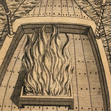 Siege of Antwerp (1584) Fire Boats, Striking Mounted c. 1783 Bookplate Engraving