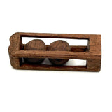 Character-full Antique Double Ball in Cage Whimsy Made by G. W. L. Benedict (?)