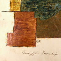 Ellie Ackers' c. 1840s Map of Southeast Pennsylvania