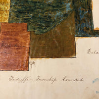 Ellie Ackers' c. 1840s Map of Southeast Pennsylvania