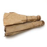 Ultra Spare, Very Beautiful Pair of Antique Clothes Pin Dolls in Wrapped Paper Dresses