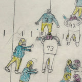 Very Excellent Naive Football Drawing #1 (Around the 30 Yard Line)