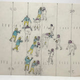 Very Excellent Naive Football Drawing #1 (Around the 30 Yard Line)