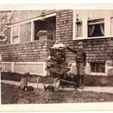 "Roy Powell and Pets," Roxbury, MA, Wonderful July 8, 1896 Mounted Photograph