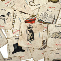 Very Much Loved and Very Charming c. 1920s Language Learning Picture Cards