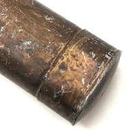 Great Old Copper Painted Tin Presumed Map Sleeve