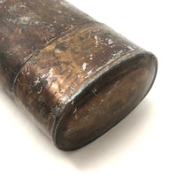 Great Old Copper Painted Tin Presumed Map Sleeve