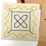 Sweet 1930s Kindergarten Lot: Yarn Drawings, Paper Weaving, More