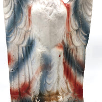 c. 1930 God Bless America Chalkware Eagle